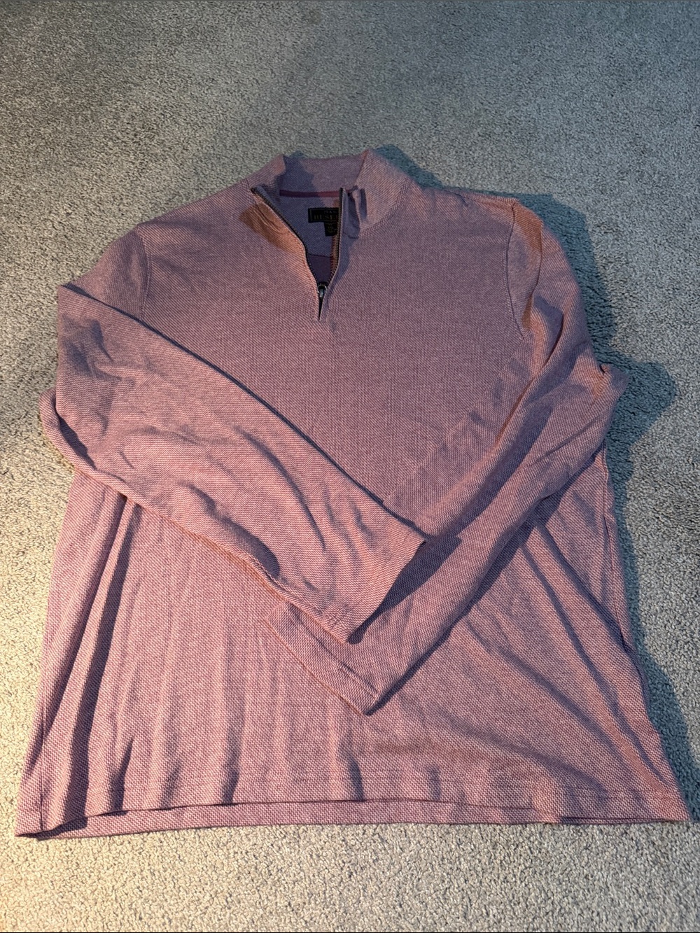 Jos. A. Bank Mauve Quarter-Zip Sweater
